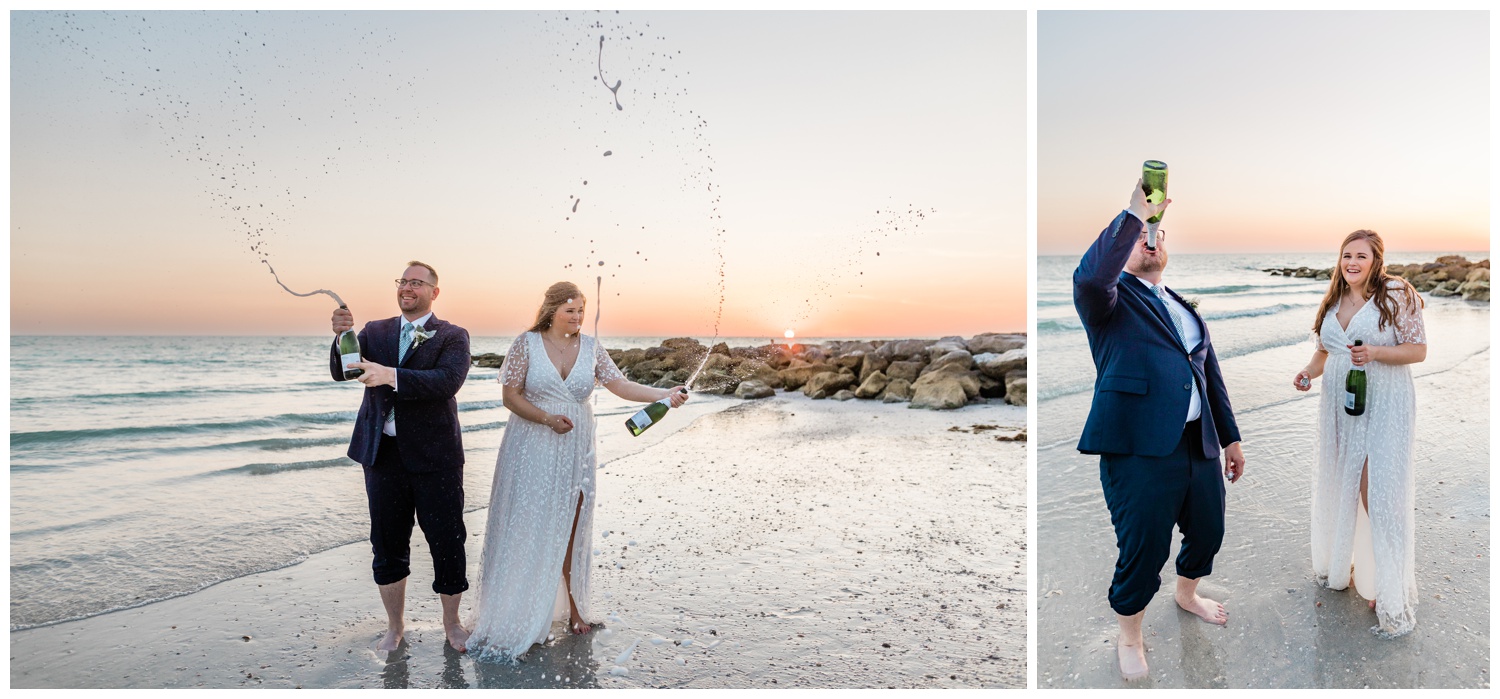 Pop of champagne - The St. Pete Elopement Package - Apt b Photography