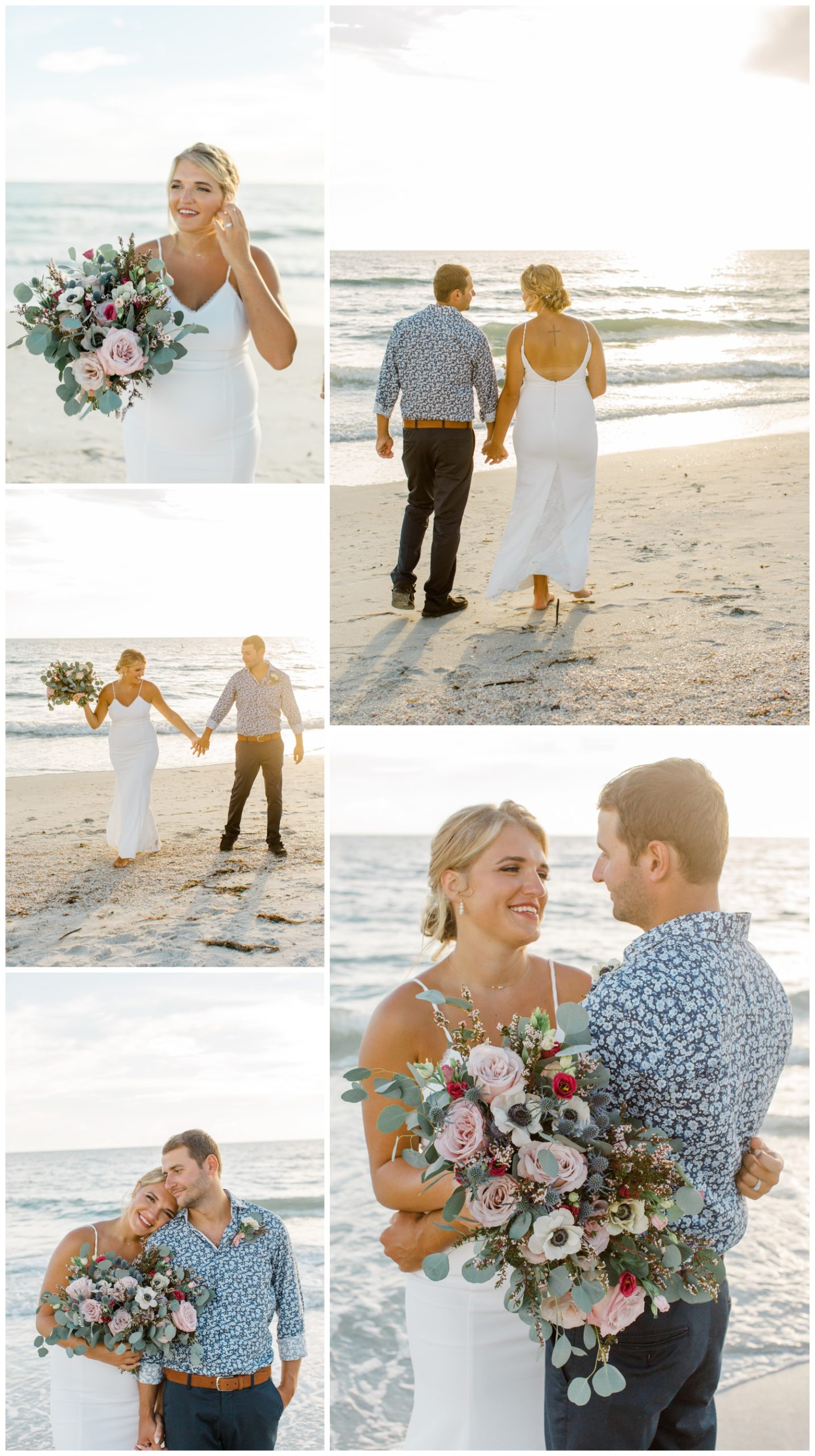 Elopement at Sunset Beach - Couples photos on the beach - Elizabeth Baxter Photography, Lasting Luxe, Arms of Persephone